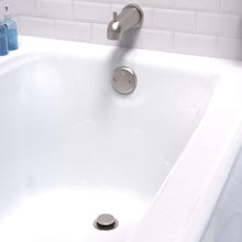 Load image into Gallery viewer, Tarnish-Free Brushed Nickel Bath Drain with PVC Tubing for Easy Installation