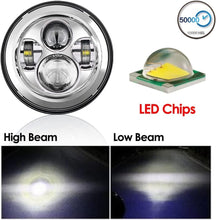 Load image into Gallery viewer, Plug-and-Play 7-Inch Chrome LED Headlight for 2014-2023 Street Glide &amp; Road King