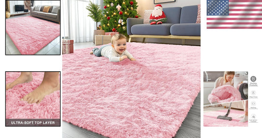 Elegant & Cozy 5x8 Machine Washable Area Rug - Perfect for Kids’ Rooms