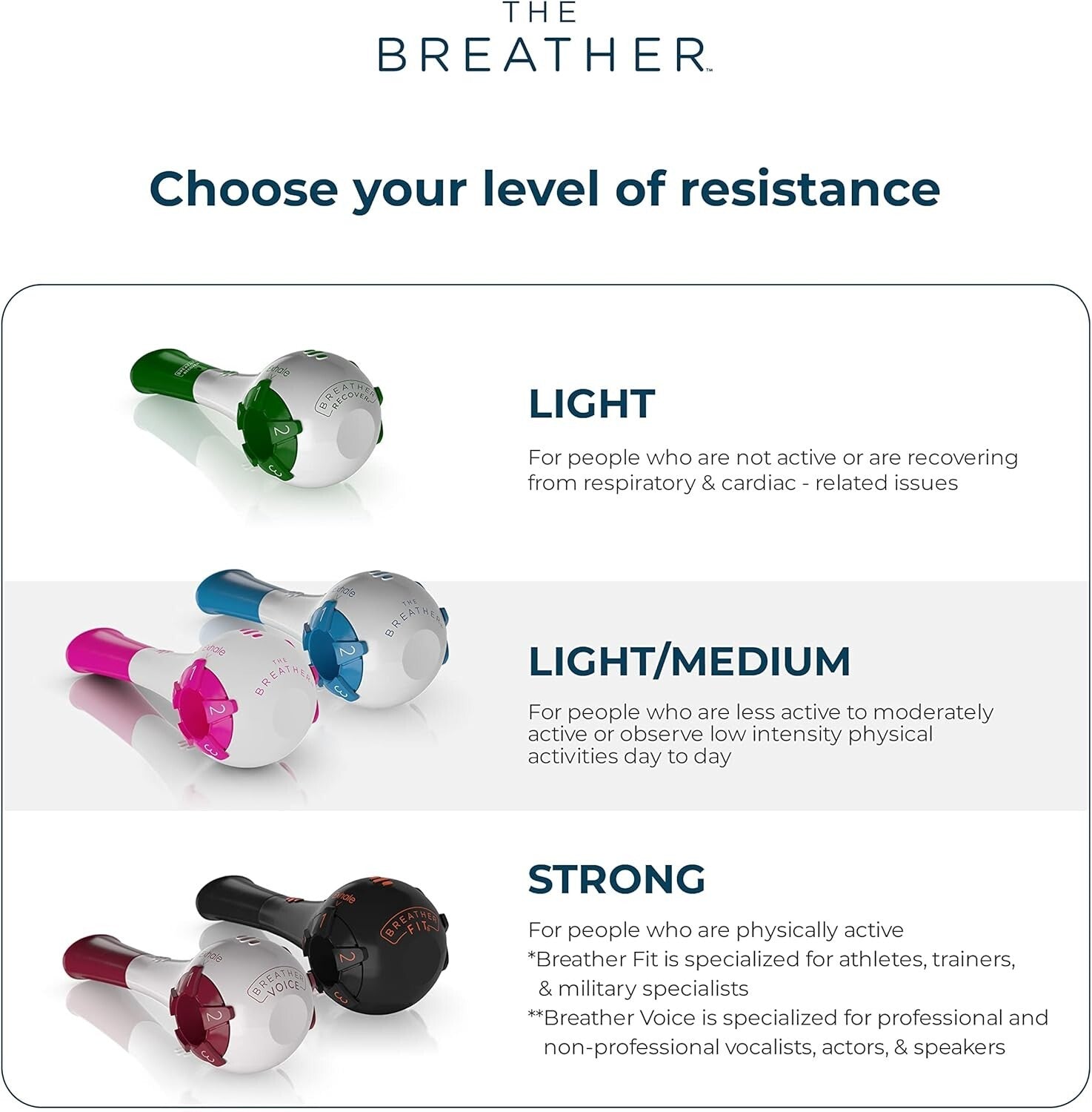 Adjustable Pink Breathing Trainer: Strengthen Lungs Naturally in Just 5 Minutes