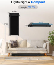 Load image into Gallery viewer, Lightweight Under Desk Treadmill with Advanced Shock Absorption - 265 lbs Max