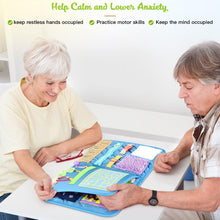 Load image into Gallery viewer, Interactive Fidget Blanket for Alzheimer’s Care - Soft Velvet &amp; Unique Textures