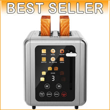 Load image into Gallery viewer, Stainless Steel Digital Toaster - 2 Slices, Bagel/Defrost Functions Included