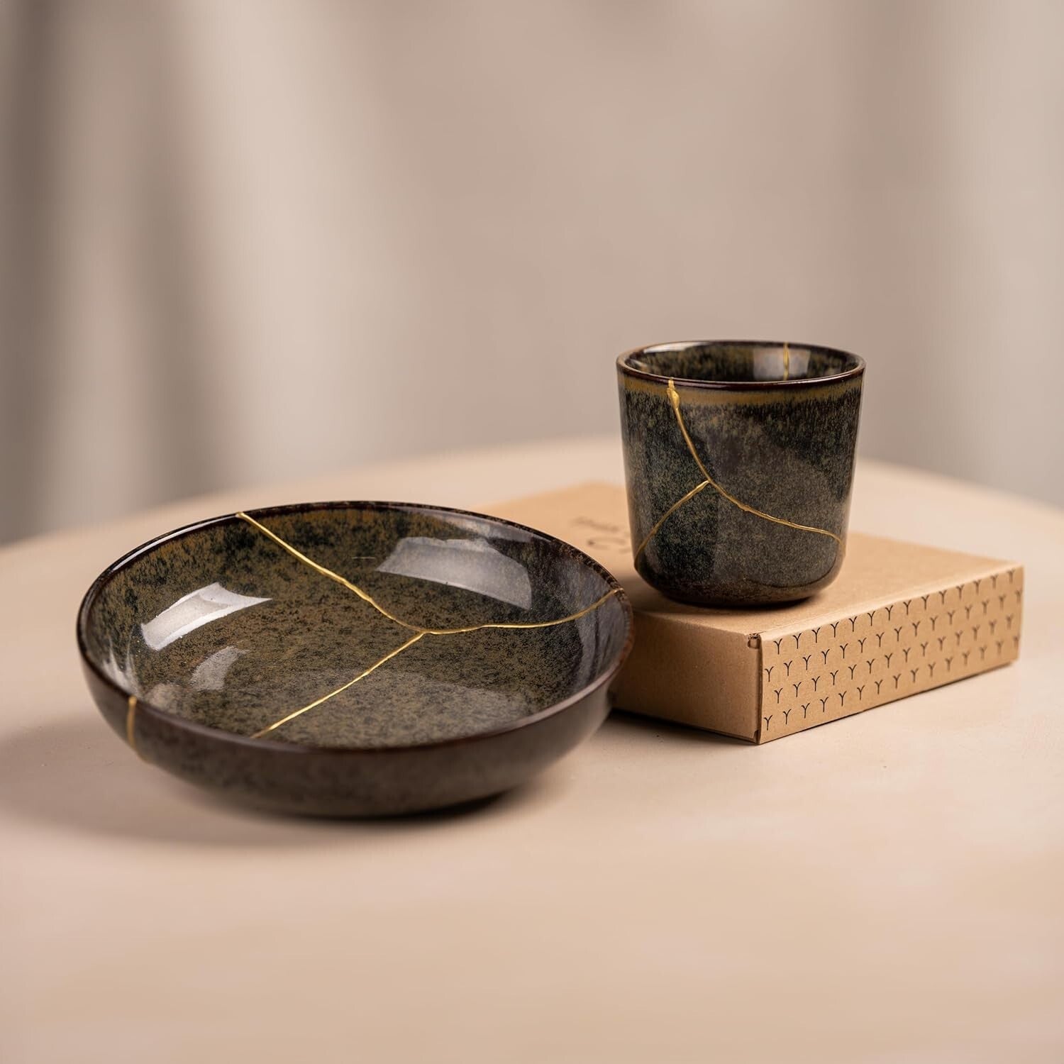 Gold Kintsugi Repair Kit - Food Safe, Dishwasher Safe | Transform Broken Art