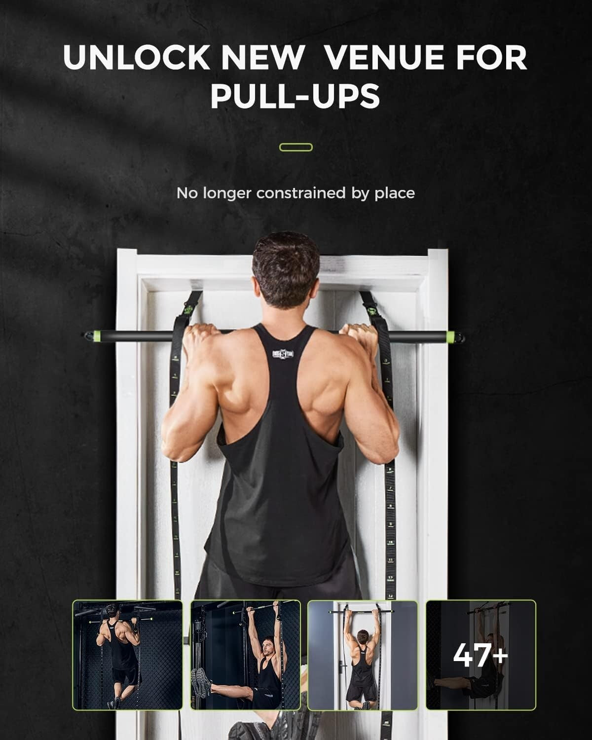 5-Piece Resistance Bands Home Gym Set with Adjustable Handles & Workout Bar