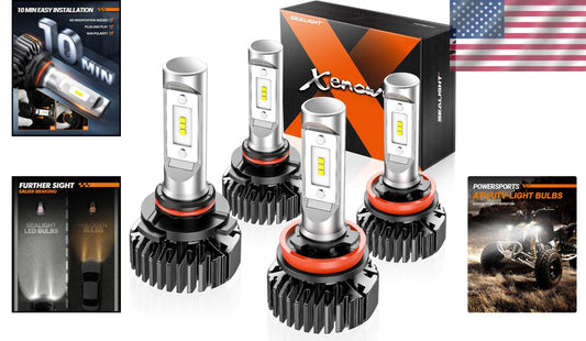 Safety-First 9005 H11 Fog Bulbs with Focus Beam Design - Enhance Night Driving