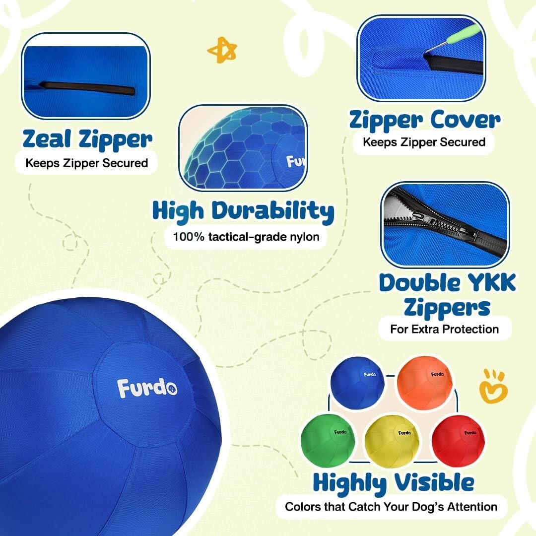 Large 25” Herding Dog Ball for Outdoor & Active Play – Ideal for Herding Breeds