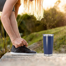 Load image into Gallery viewer, Insulated 20 oz Coffee Travel Mugs - Navy Powder Coated 8-Pack for All Occasions