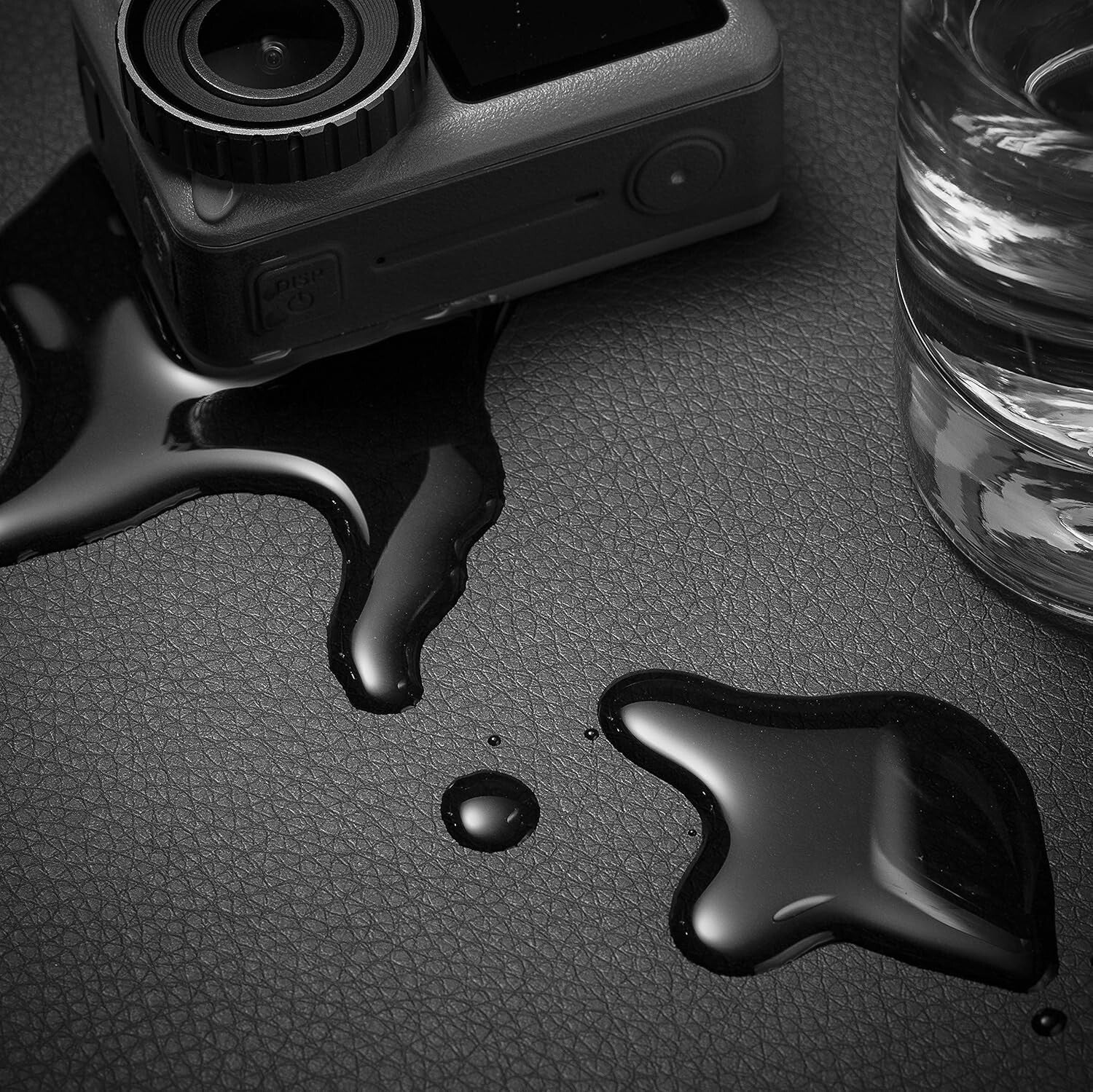 Non-Slip Black Leather Desk Blotter Pad 34'x17' - Protect and Enhance Workspace