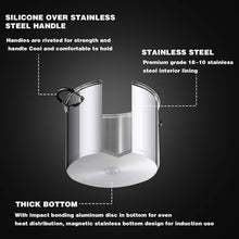 Load image into Gallery viewer, Heavy-Duty Professional Sauce Pot with Tempered Glass Lid, Induction Compatible