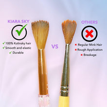 Load image into Gallery viewer, 100% Kolinsky Crystal Acrylic Nail Brush - Handcrafted Beauty in Pink &amp; Black