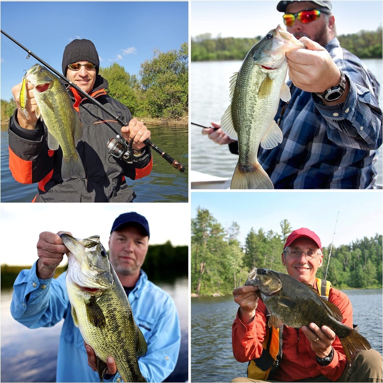 Portable Carbon Fiber Fishing Combo with Carrier Case - Great Gift for Anglers