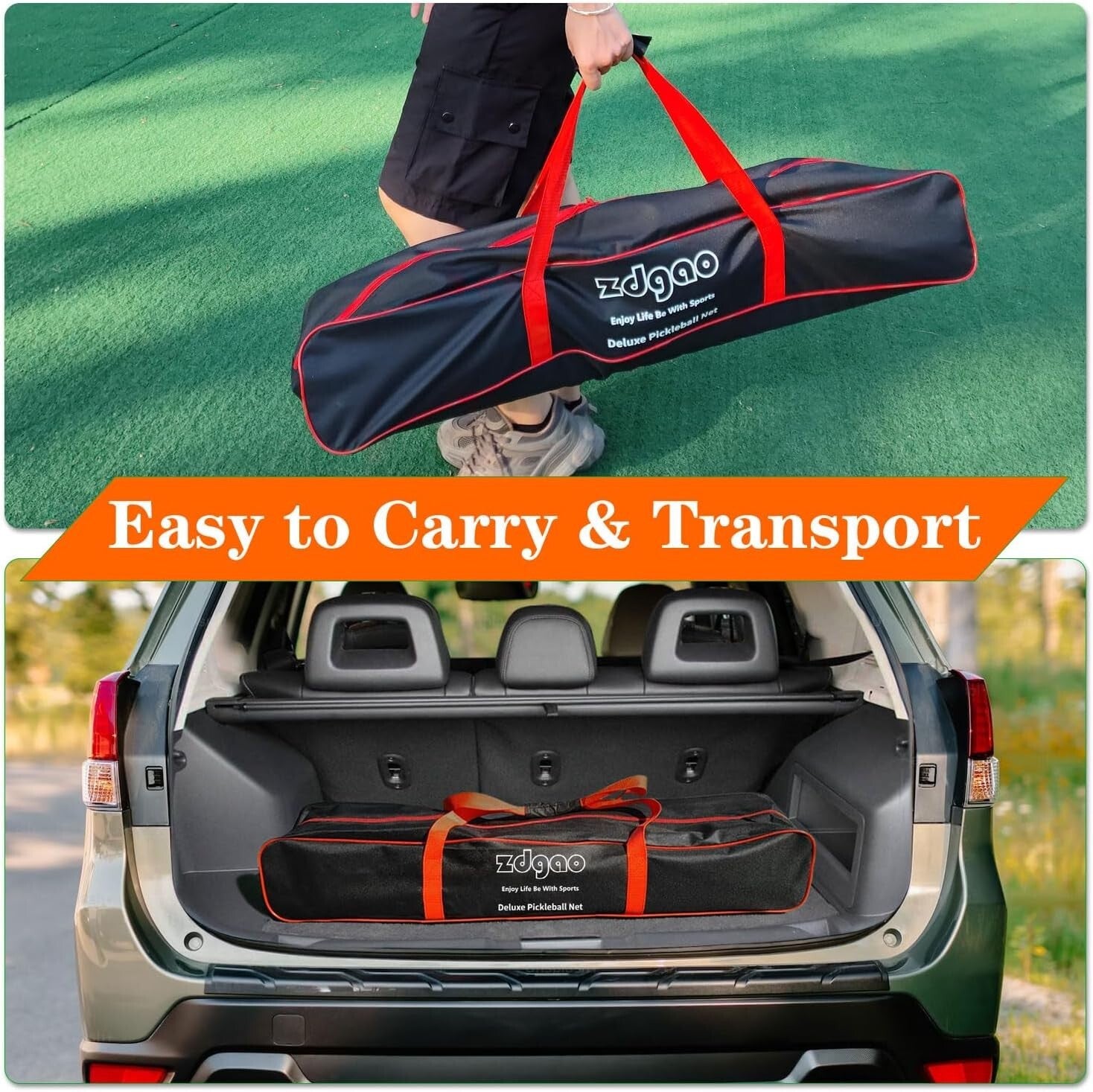 Complete 22FT Regulation Pickleball Set with Paddles & Carry Bag for Outdoor Fun