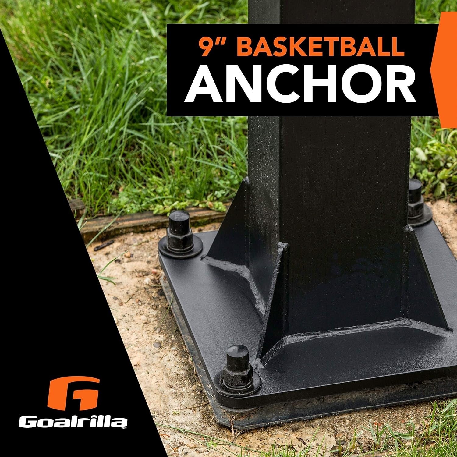 Durable Alloy Steel Basketball Anchor - Installs In-Ground for Maximum Stability