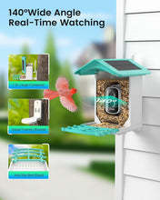 Load image into Gallery viewer, Eco-Friendly Smart Bird Feeder: AI Recognition &amp; Night Vision for 11,000 Species