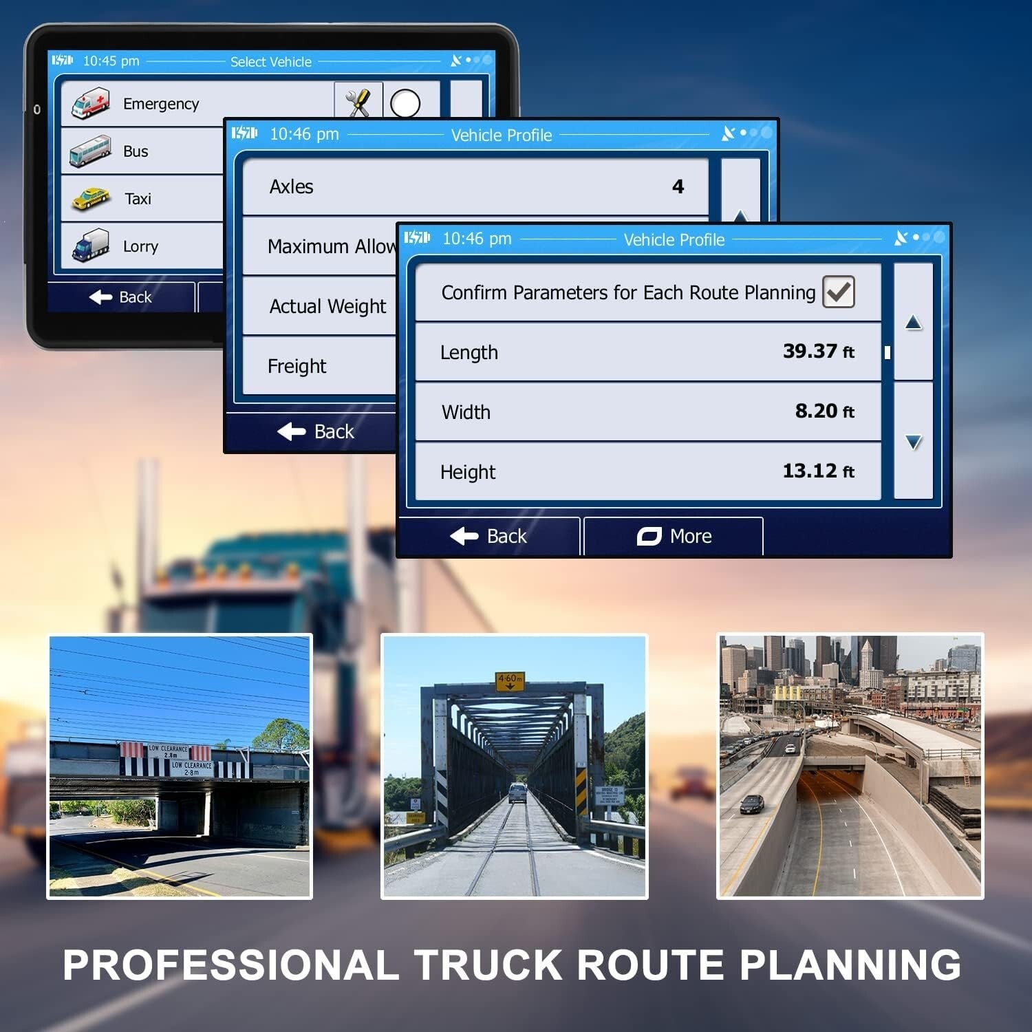 2024 7-Inch Touchscreen GPS Navigation for Truck - Voice Alerts & Lifetime Maps