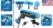 Load image into Gallery viewer, 3-in-1 Professional Cleaning Set with 26ft Pole, Brush, Duster &amp; Squeegee