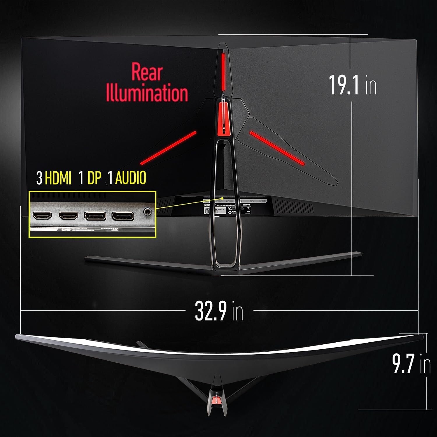35-Inch Curved Ultrawide Monitor - Stunning WQHD, 120Hz for Gamers & Creatives