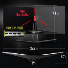 Load image into Gallery viewer, 35-Inch Curved Ultrawide Monitor - Stunning WQHD, 120Hz for Gamers &amp; Creatives