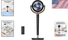 Load image into Gallery viewer, TurboPoly 40" Pedestal Fan: Remote Controlled with 8 Speeds for Ultimate Comfort
