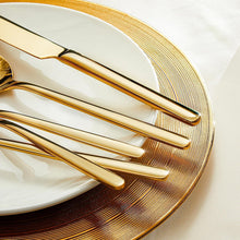 Load image into Gallery viewer, Luxury Gold Silverware - 20-Piece Flatware Set, Dishwasher Safe &amp; Elegant Design