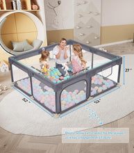 Load image into Gallery viewer, 52"x52" Spacious Baby Playpen - Safe Anti-Fall Indoor &amp; Outdoor Activity Center