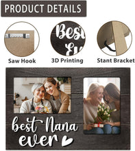 Load image into Gallery viewer, Elegant 3D Photo Frame for Nana - Holds Two Pictures, Perfect Gift for Occasions
