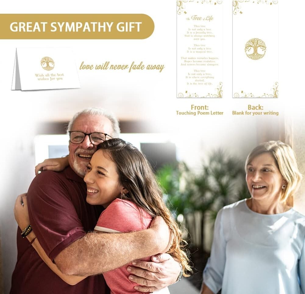 Gold Finish Memorial Wind Chimes - Beautiful Garden Decor Gift for Loved Ones