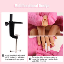 Load image into Gallery viewer, Flexible Silicone Nail Practice Hand with Stand - Perfect for Acrylic Art