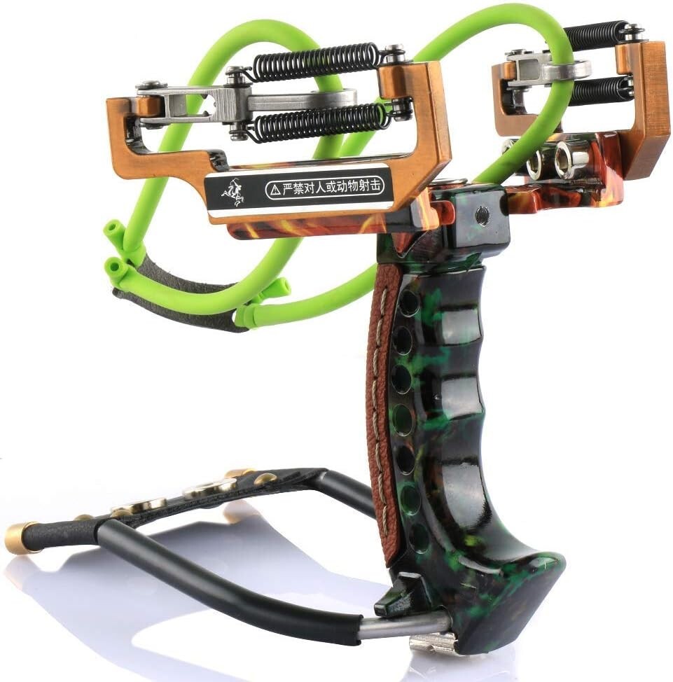 Premium Slingshot with LED Bracket - Ideal for Outdoor Hunting and Competition