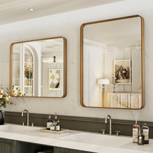 Load image into Gallery viewer, Durable Aluminum Framed Bathroom Mirror - Hangs Vertically or Horizontally