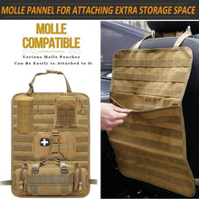 Load image into Gallery viewer, Universal MOLLE Tactical Seat Back Organizer - Durable Khaki Pouches Included