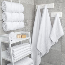 Load image into Gallery viewer, Luxury 4 Piece Bath Towel Set - 100% Cotton, 27x54" Super Absorbent White Towels