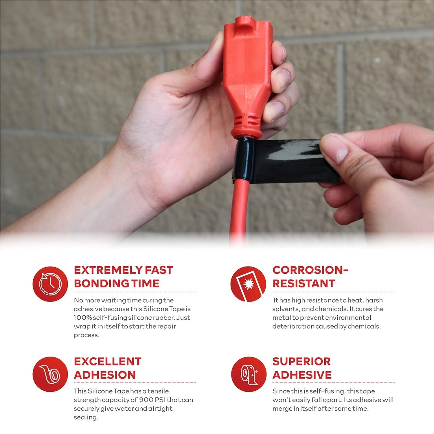 Flexible & Quick-Bonding Waterproof Silicone Tape for Plumbing & Electrical Use