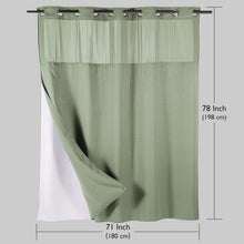 Load image into Gallery viewer, Hotel-Grade Heavy Duty Weiss Fabric Shower Curtain with Removable Liner, 71W 78L