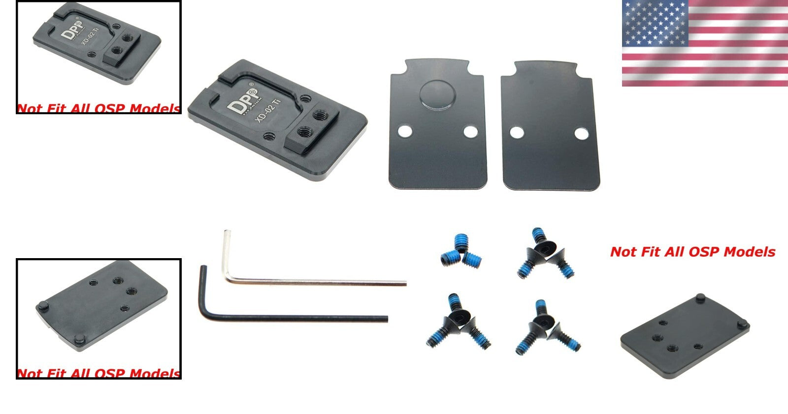 Titanium Red Dot Mount for Springfield XD & Trijicon RMR/SRO - Ultra Lightweight