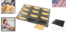 Load image into Gallery viewer, Perfectly Baked Bread: Silicone Hot Dog Molds, 15.75” x 23.6” Non-Stick Design