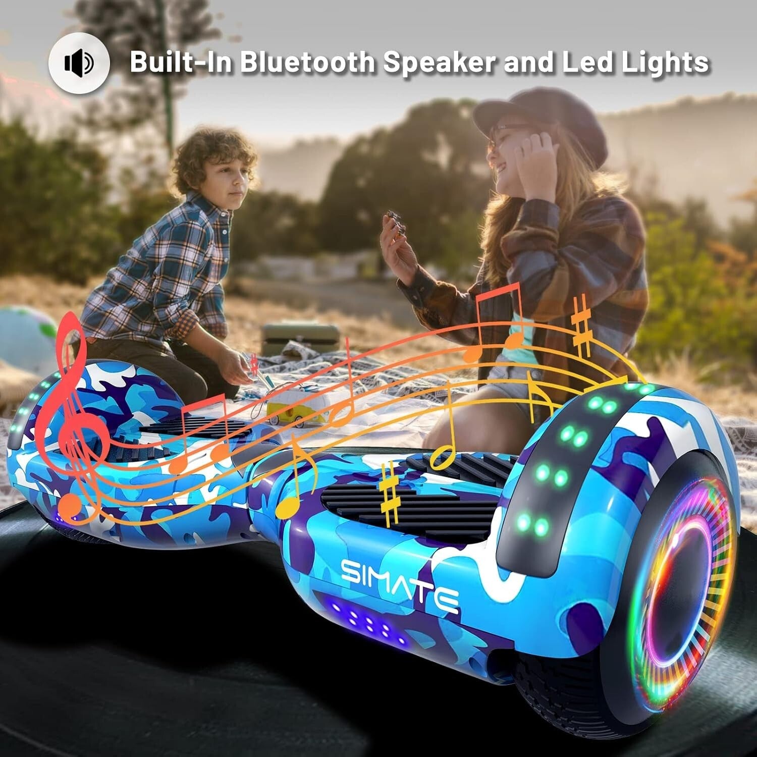 Durable Self-Balancing Hoverboard with Bluetooth - Perfect Gift for Everyone