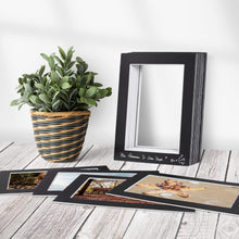 Load image into Gallery viewer, Elegant 16x20 Black Picture Mats with White Core - 25 Count for 11x14 Images