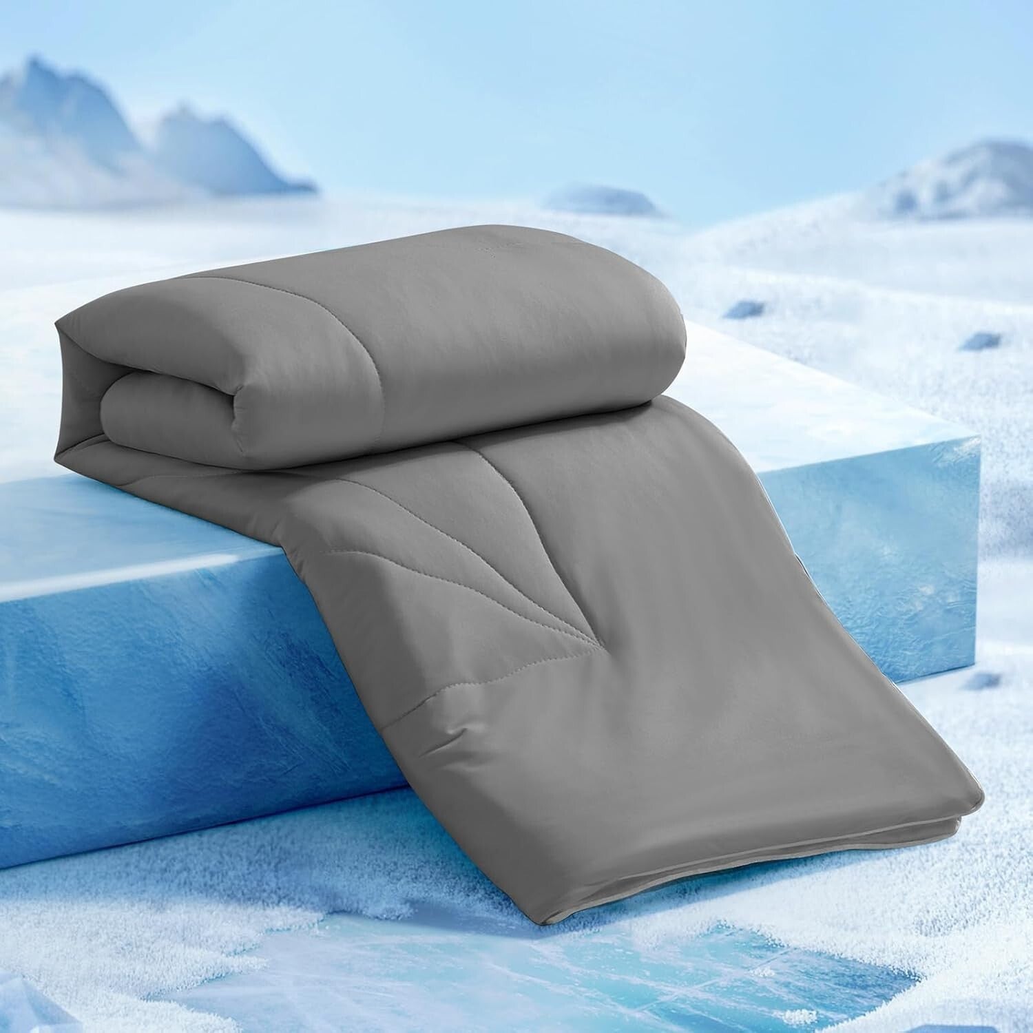 Twin Cooling Comforter - Lightweight, Breathable Hyperallergenic Summer Blanket