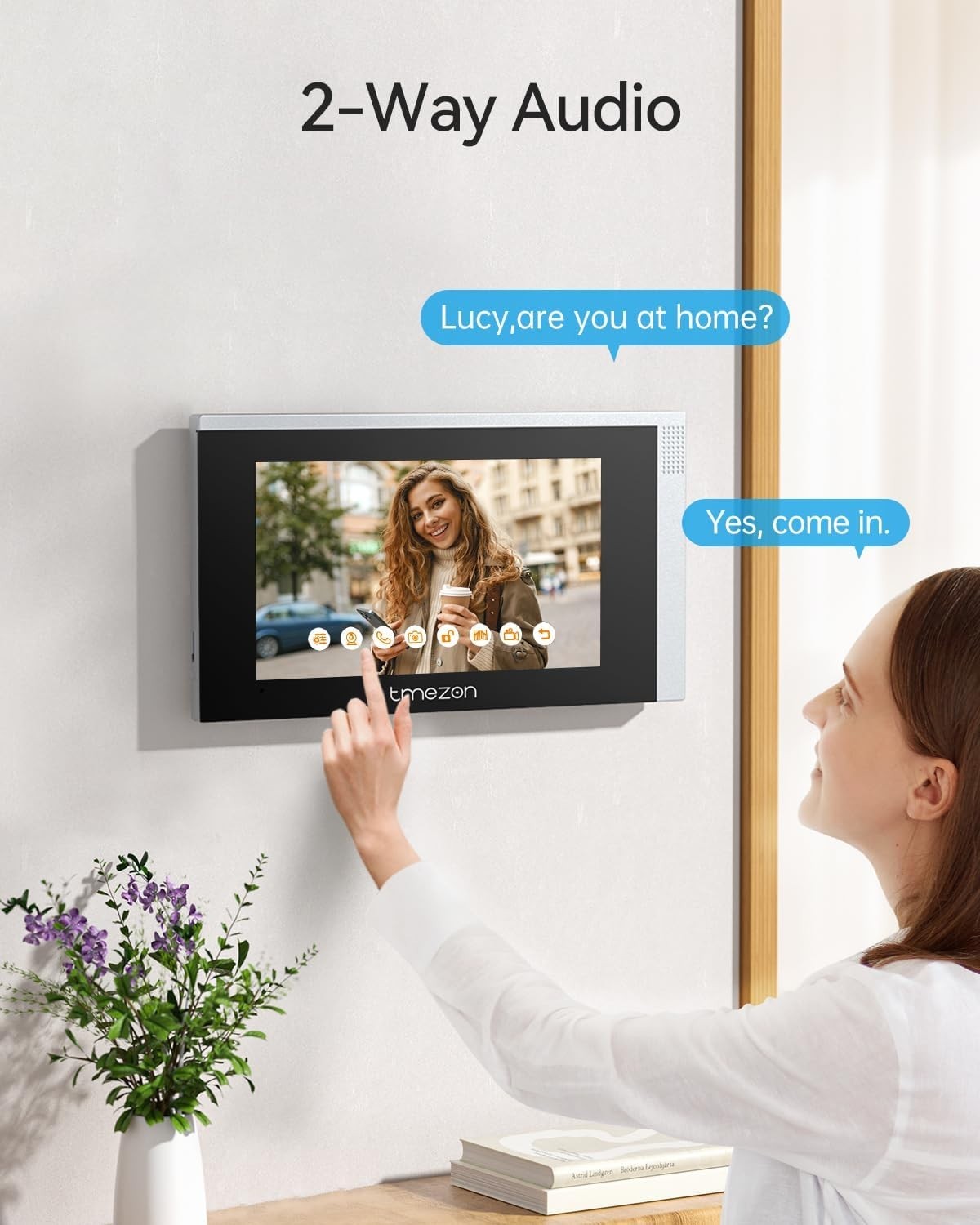 7" HD Touchscreen Video Intercom with Dual-Way Communication & Doorbell Camera