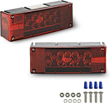 Load image into Gallery viewer, 12V LED Waterproof Trailer Lights, Submersible Red Tail Lights for Boats &amp; RVs