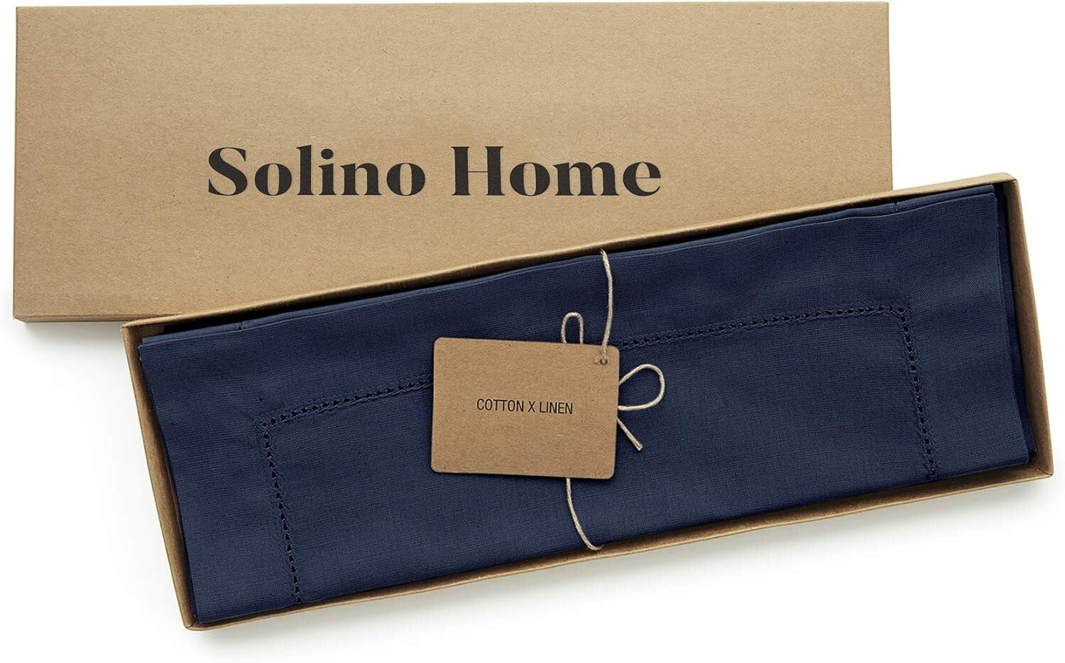 Elegant Navy Placemats Set of 6 - Handcrafted Cotton Linen for Every Occasion