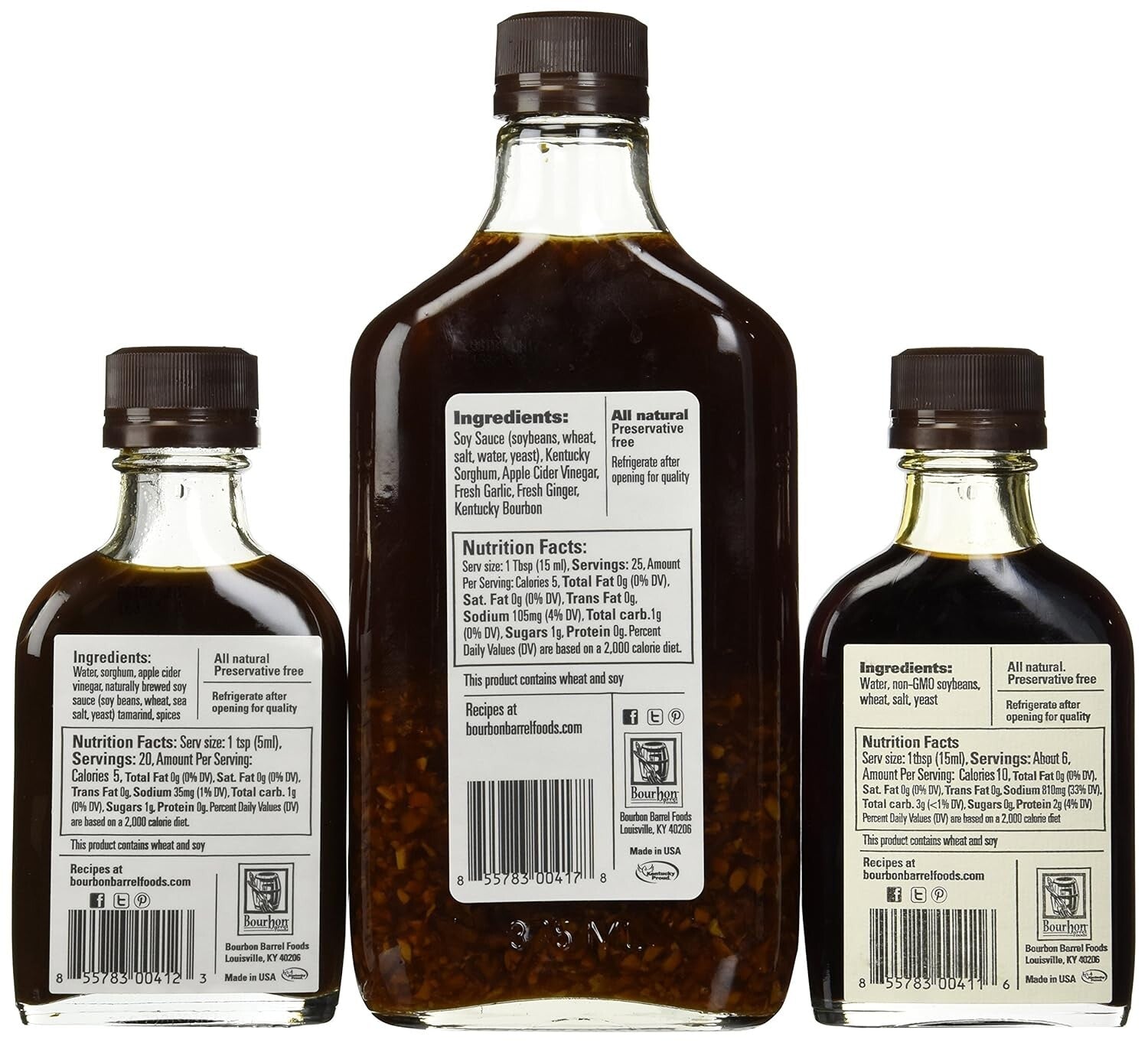 Gourmet Bourbon Barrel Sauce Bundle - Soy, Worcestershire & Kentuckyaki Flavors