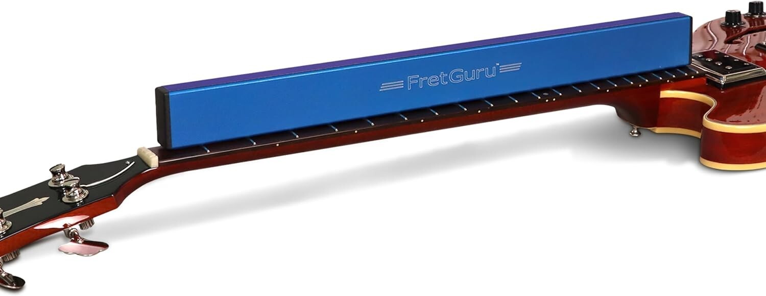 Quick and Efficient 21" Fret Leveling Tool with Peel-and-Stick Sandpaper