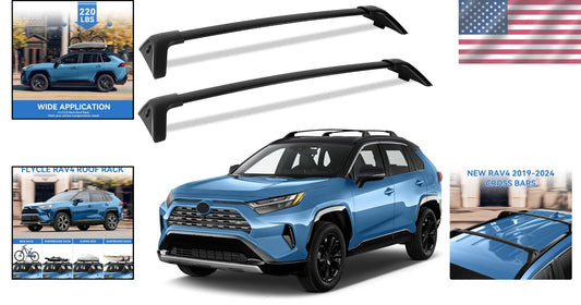 Maximize Adventure with 220LBS Roof Rack Cross Bars for 2019-2025 RAV4 Models