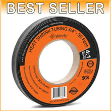 Load image into Gallery viewer, Industrial 3/4" Dual Wall Heat Shrink Tubing - 50 Feet for Strong Insulation