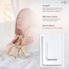 Load image into Gallery viewer, Hotel Collection Egyptian Cotton King Sheets, 800 Thread Count - Elegant Comfort