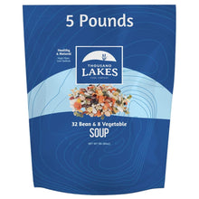 Load image into Gallery viewer, Delicious Low Sodium 32 Bean &amp; 8 Vegetable Dry Soup Mix - 5 lbs - 100+ Servings