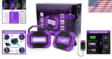 Load image into Gallery viewer, Portable 2 Pack Magnetic Black Light with 5000mAh Battery - Perfect for Parties